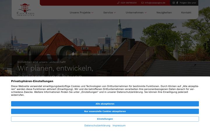 Screenshot of casasogno.de