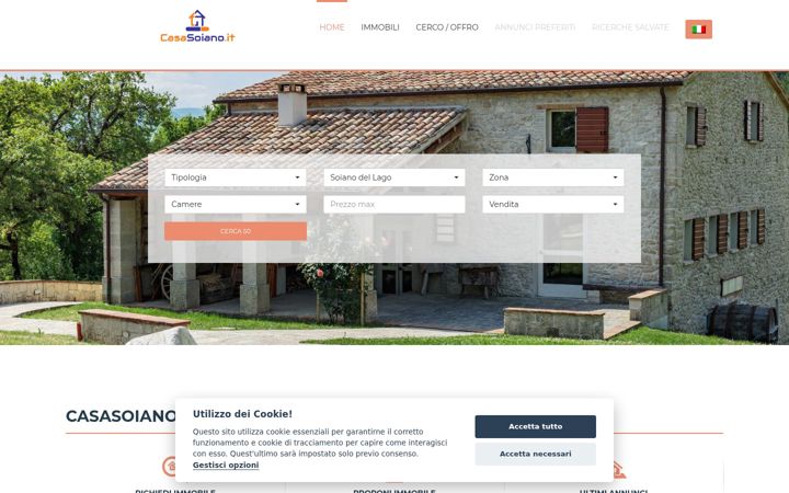 Screenshot of casasoiano.it