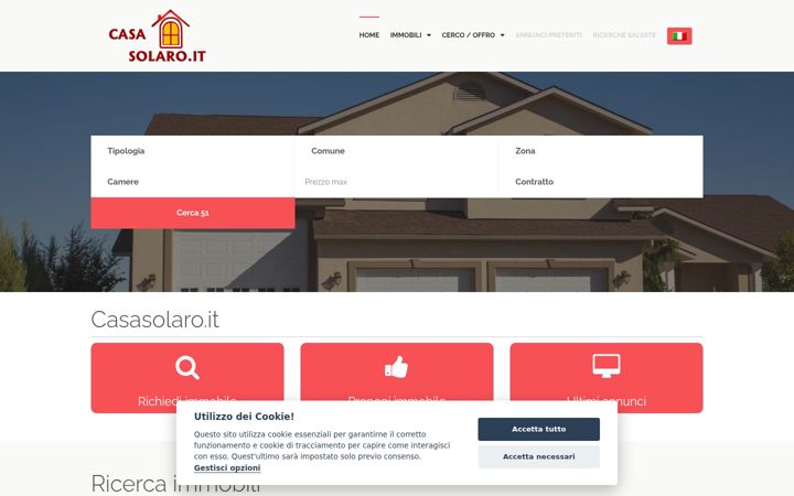 Screenshot of casasolaro.it