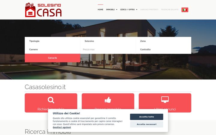 Screenshot of casasolesino.it