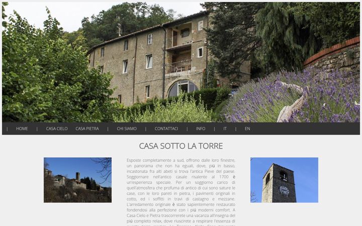 Screenshot of casasottolatorre.it