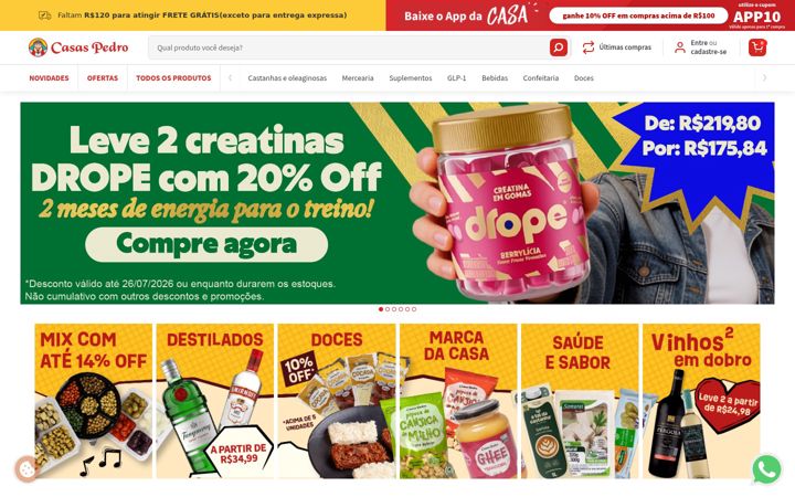 Screenshot von casaspedro.com.br