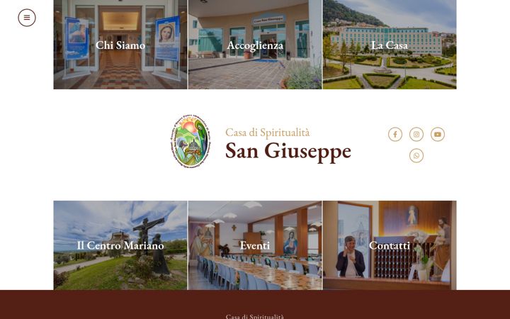 Screenshot of casaspiritualitasangiuseppe.com