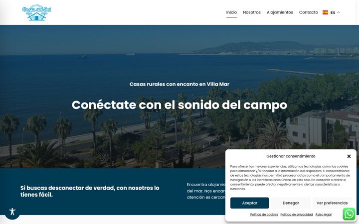 Zrzut ekranu casasruralescostadelsol.es