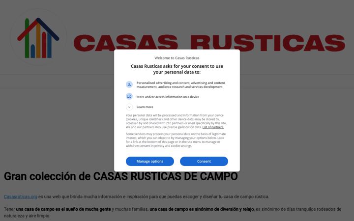 Screenshot of casasrusticas.org