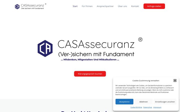 Screenshot of casassecuranz.de