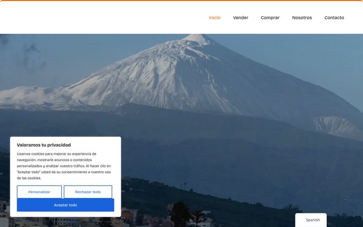 Zrzut ekranu casastenerife.es
