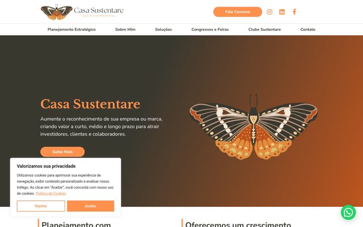 Screenshot of casasustentare.com