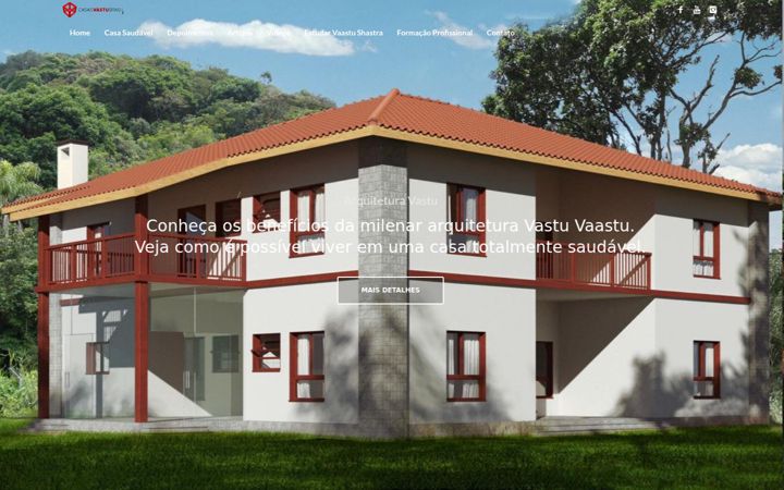 Screenshot of casasvastubrasil.com.br