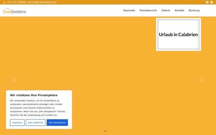 Screenshot von casasvetlana.de