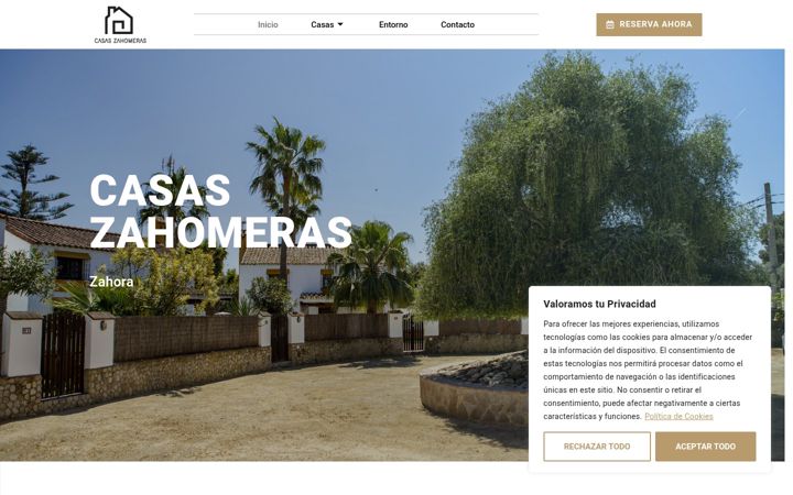 Screenshot of casaszahomeras.com