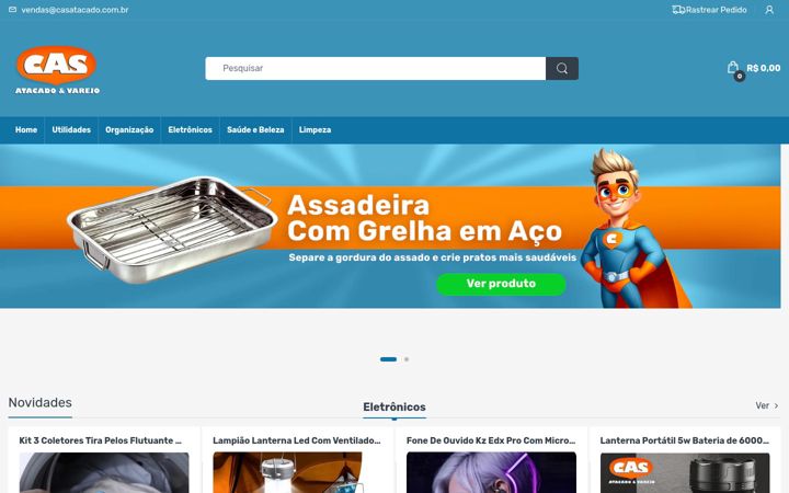 Screenshot of casatacado.com.br