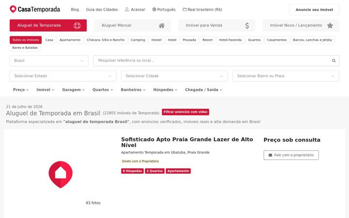 Screenshot of casatemporada.com