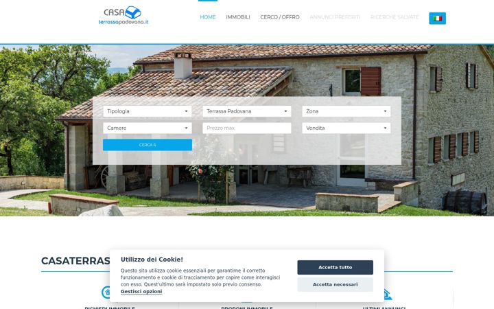 Screenshot of casaterrassapadovana.it