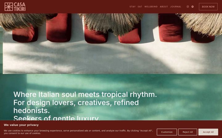 Screenshot of casatikiri.com