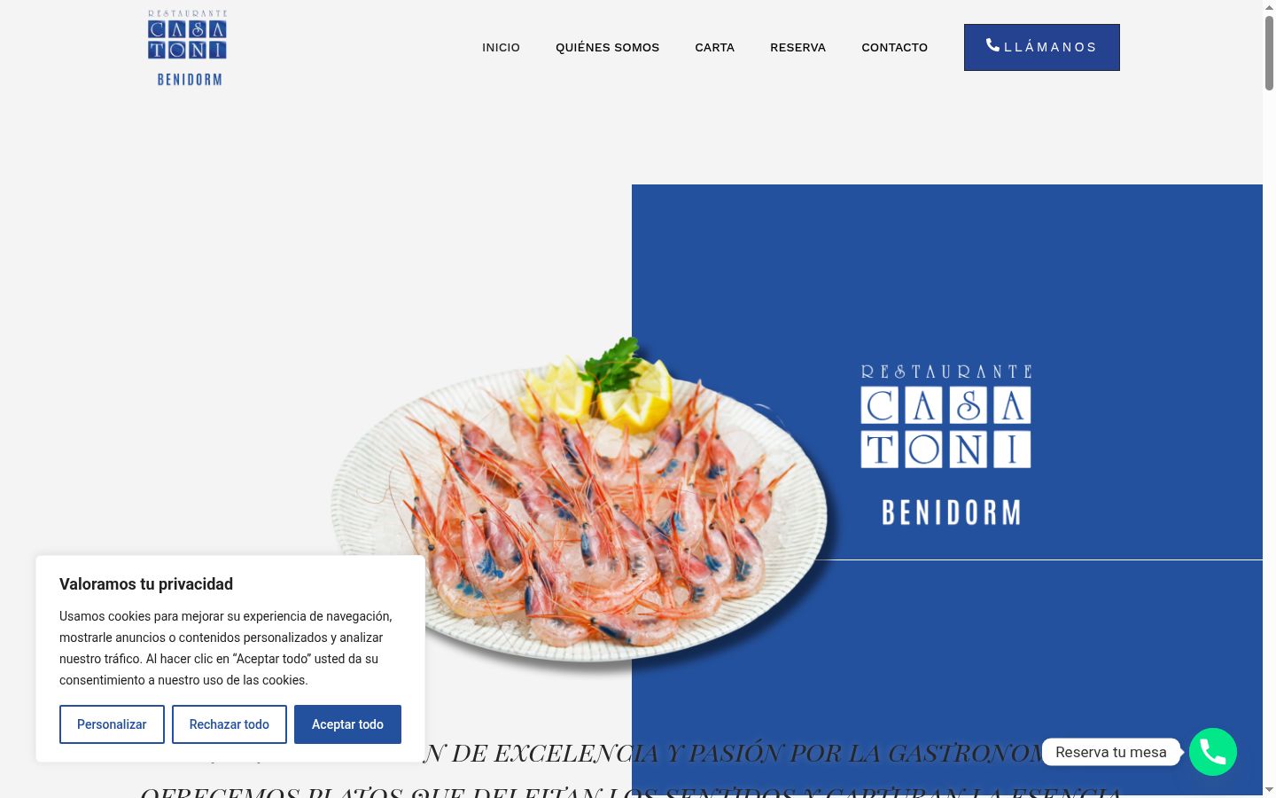 Snimka zaslona bannera za privolu prikazanog prije bilo kakve interakcije