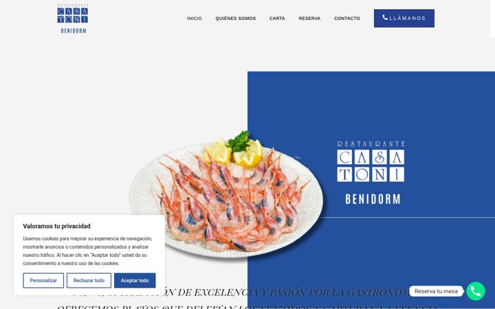 Captura de pantalla de casatonibenidorm.es