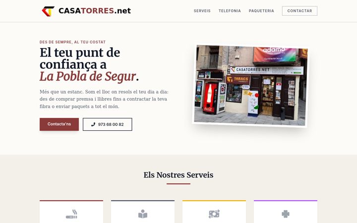 Screenshot of casatorres.net