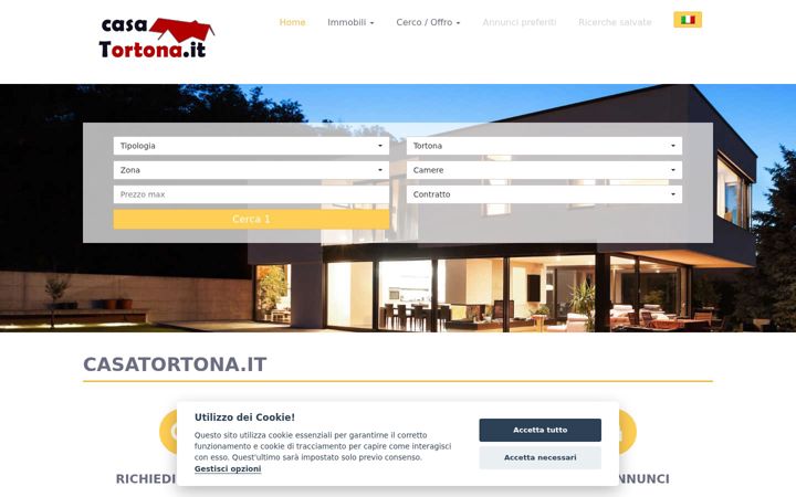 Screenshot of casatortona.it