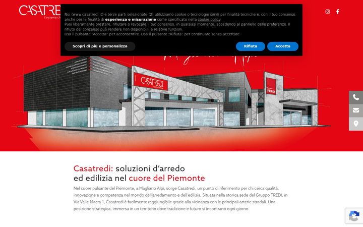 Screenshot of casatredi.it