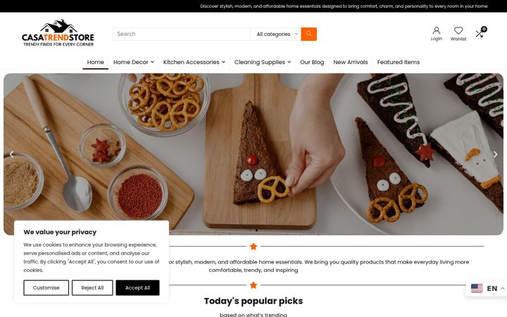 Screenshot of casatrendstore.com