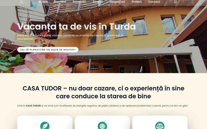 Screenshot of casatudor.eu
