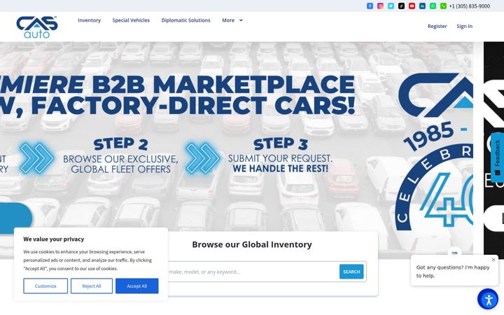 Screenshot of casauto.com