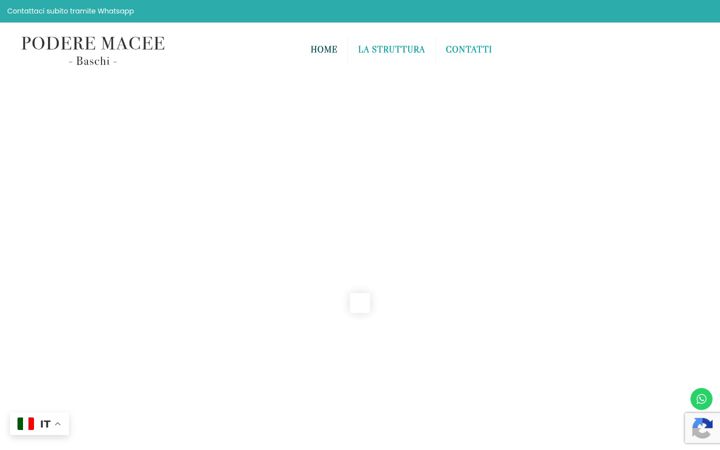 Screenshot of casavacanzapoderemaceeumbria.it