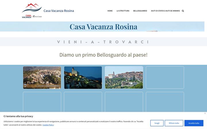Screenshot of casavacanzarosina.it