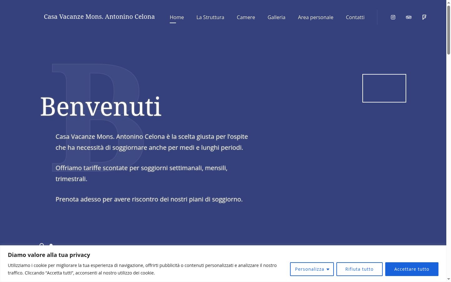 Screenshot tal-banner tal-kunsens muri qabel kwalunkwe interazzjoni