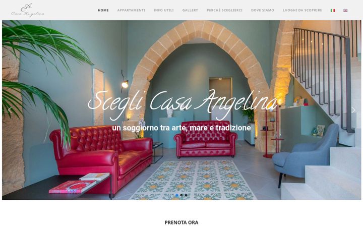 Skærmbillede af casavacanzeangelina.it