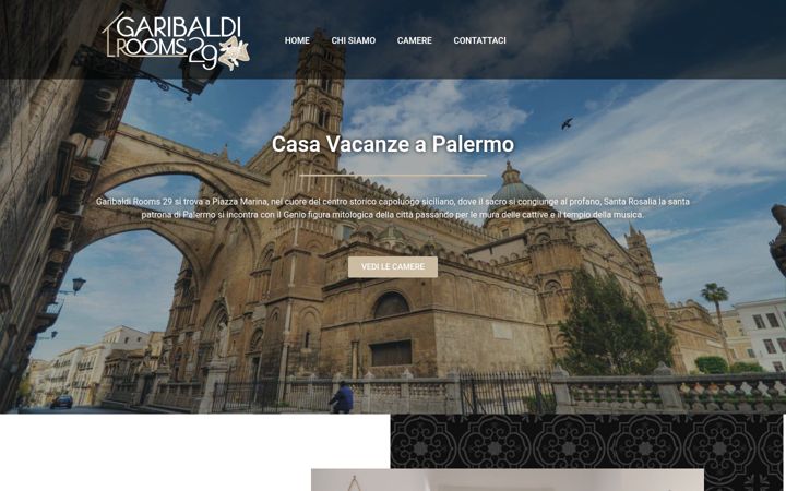 Screenshot of casavacanzegaribaldi.it