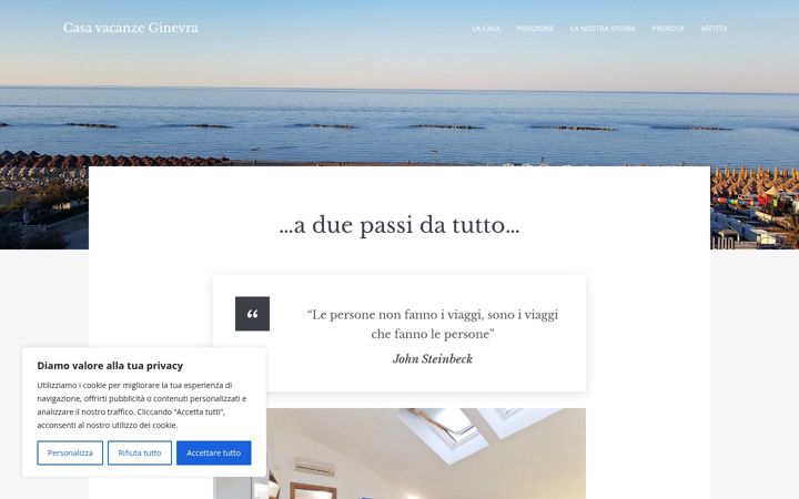 Screenshot of casavacanzeginevra.it