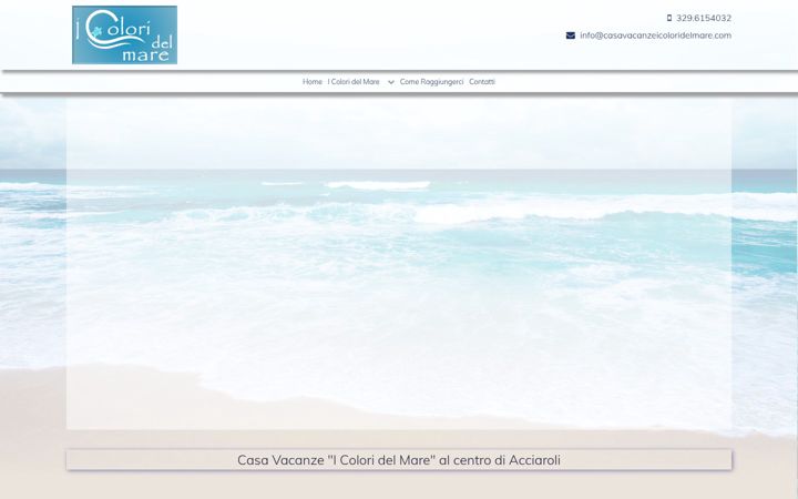 Screenshot of casavacanzeicoloridelmare.com