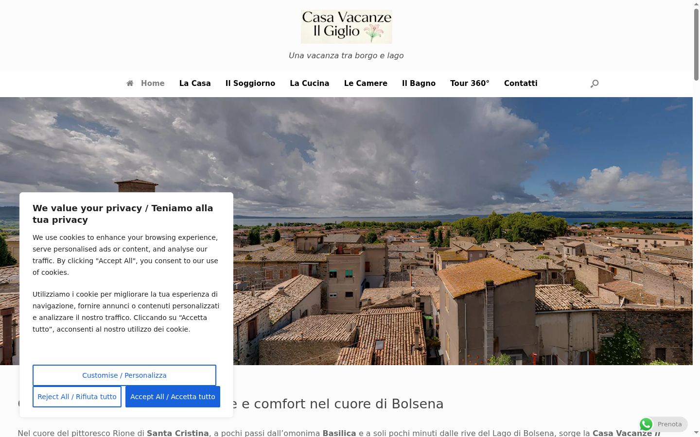 Screenshot tal-banner tal-kunsens muri qabel kwalunkwe interazzjoni