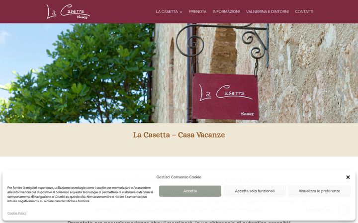 Screenshot of casavacanzelacasetta.it
