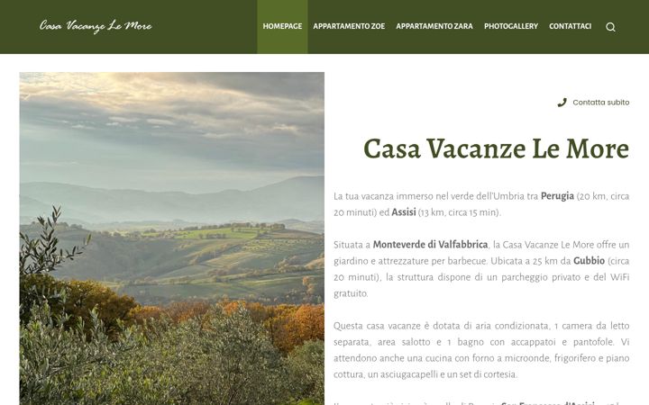 Screenshot of casavacanzelemore.it