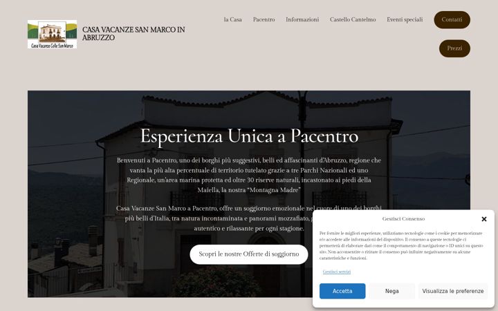 Screenshot of casavacanzepacentro.com