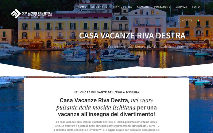 Skærmbillede af casavacanzerivadestraischia.it