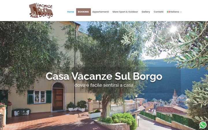 Screenshot of casavacanzesulborgo.com