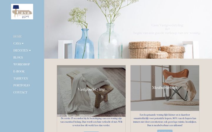 Screenshot of casavastgoedstyling.nl