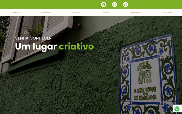Screenshot of casaverdedamiranda.com.br