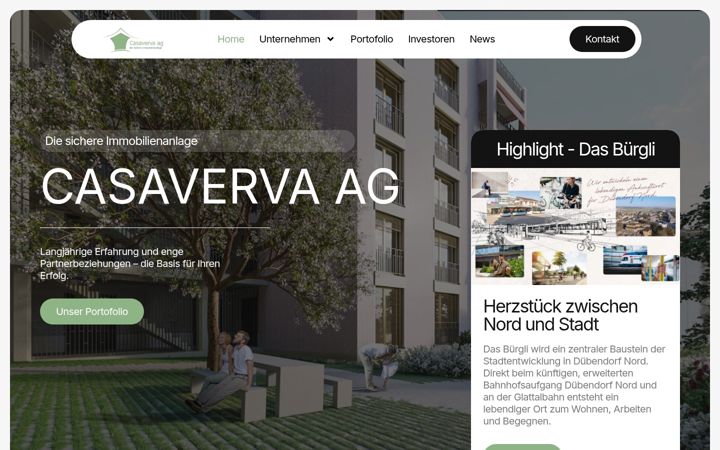 Screenshot of casaverva.ch