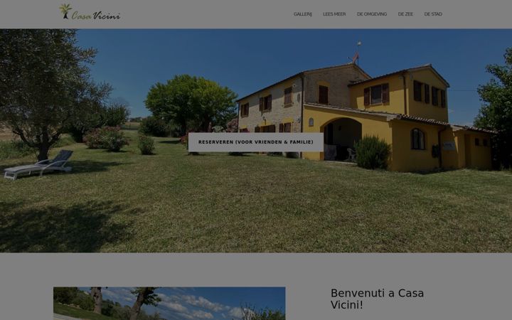 Screenshot of casavicini.nl
