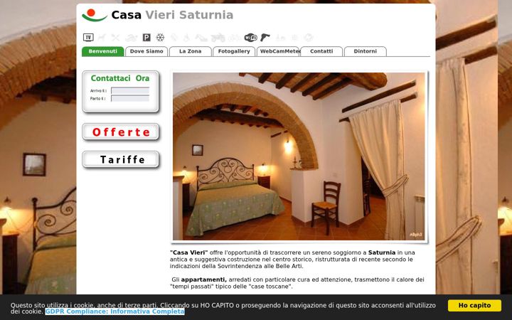 Screenshot of casavierisaturnia.com