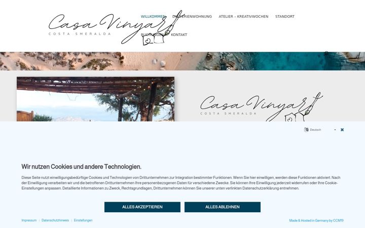 Screenshot of casavinyart.com