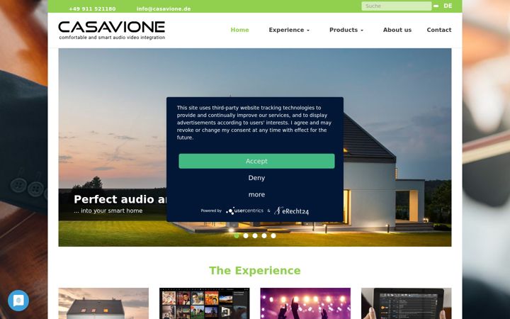 Screenshot of casavione.de