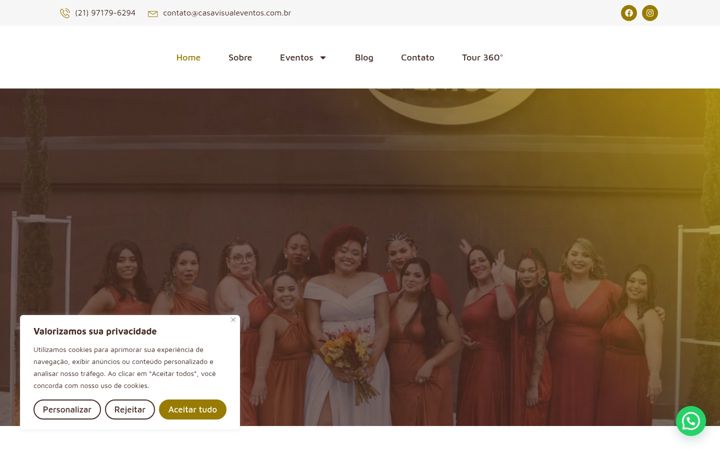 Ekrānuzņēmums no casavisualeventos.com.br