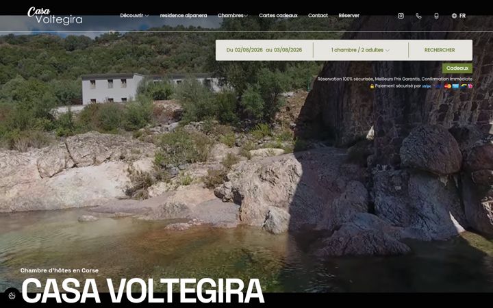Screenshot of casavoltegira.corsica