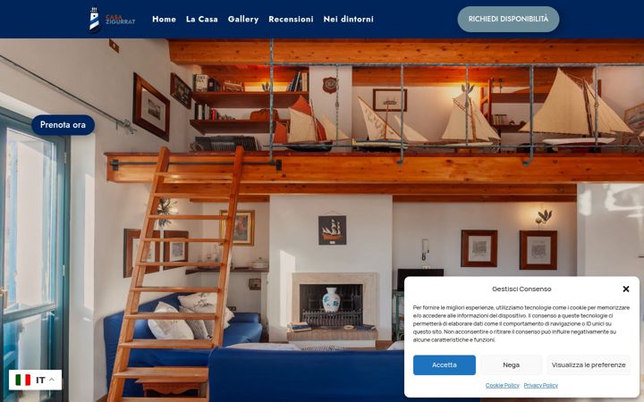 Screenshot of casazigurrat.it